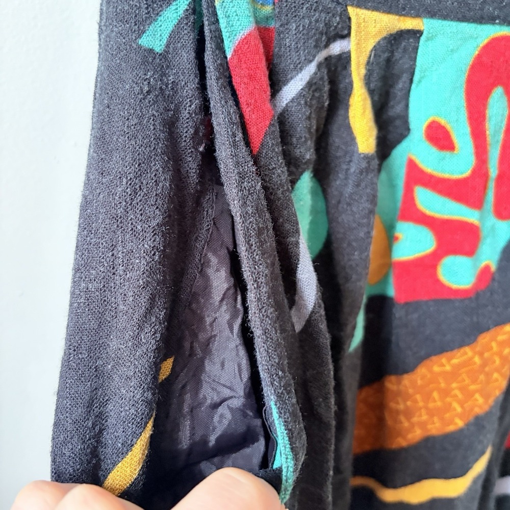 Vintage 90's Worthington Maxi Skirt Women's Size 8 Colorful Pockets Boho Artsy - Picture 6 of 11